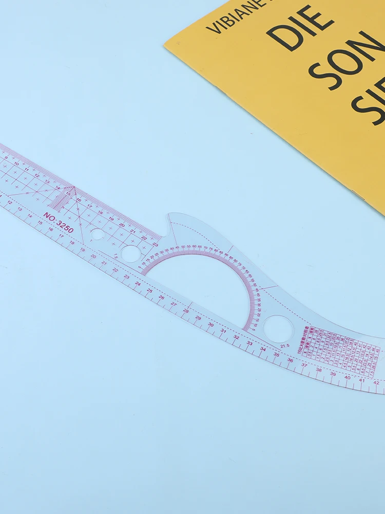 Sewing Ruler Multifunctional French Curve Tailor Clothing Fabric Cutting Measurement Template Send Crayon | Дом и сад