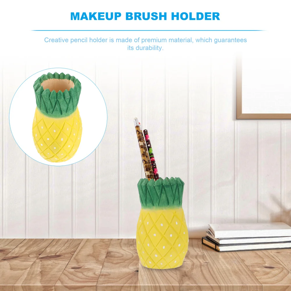 

Wooden Desktop Pen Holder Tabletop Pencil Holder Creative Pen Stands