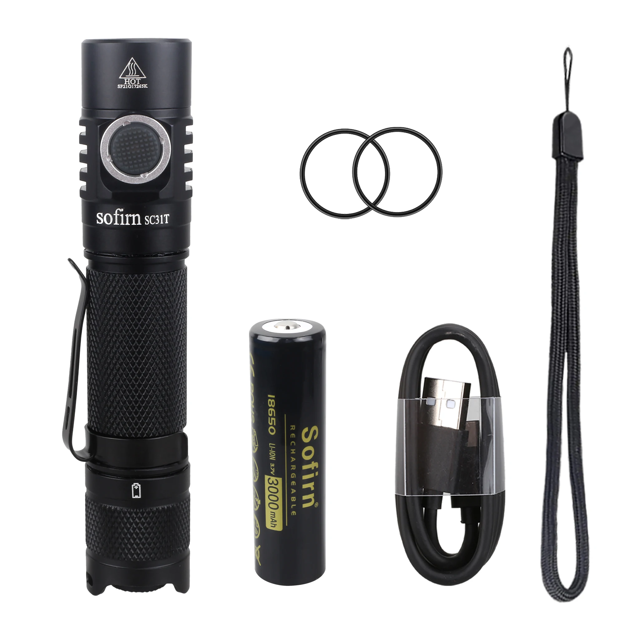 Светодиодный фонарик Sofirn SC31T SST40 18650 лм перезаряжаемые фонарики мощный USB C уличный