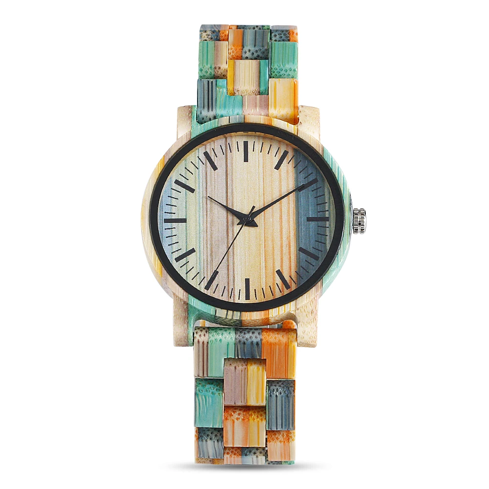 QW спортивные Montre Bambu Dama Madera Relojes De Mujer бамбуковые наручные часы женские деревянные часы с логотипом под заказ