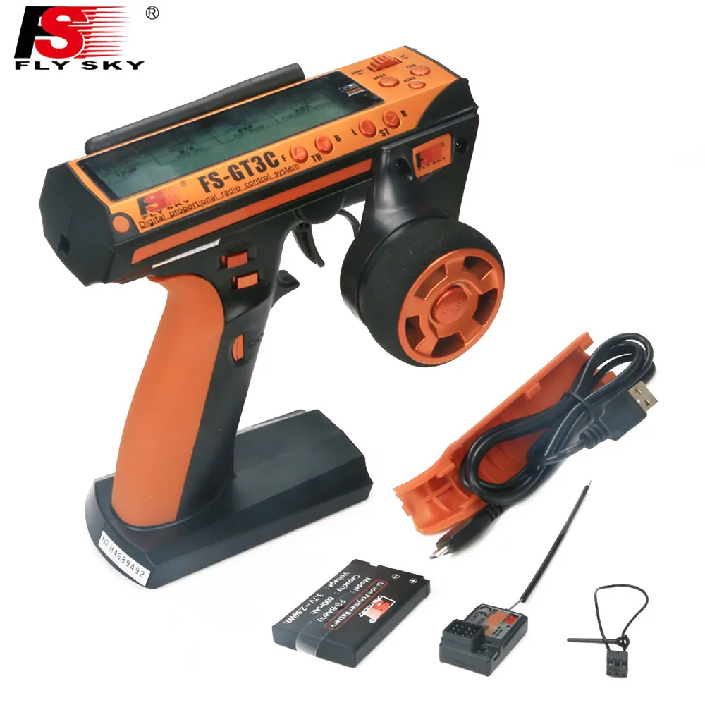 Flysky FS GT3C 2 4G 3CH RC передатчик дистанционного управления с приемником GR3E Lipo для