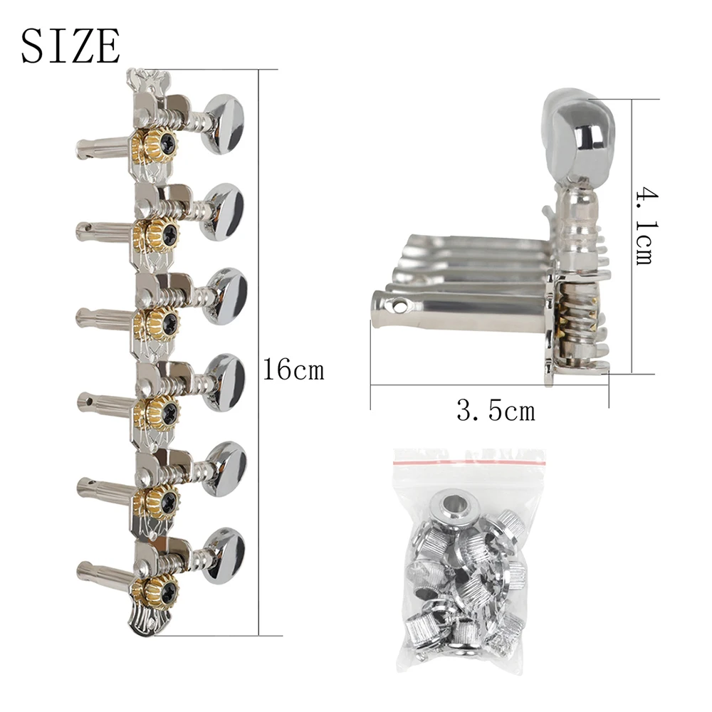 12 String Acoustic Guitar Tuning Pegs Tuners 6L 6R Metal Machine Heads String Tuning Pegs Guitar Musical Instrument Accessories enlarge