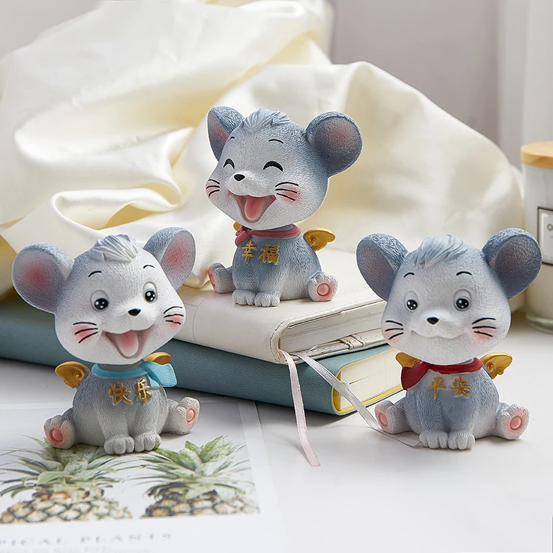 

Rustic home decor home decorations Mouse Car Decoration Living room Desktop Decorations desk Cute little Furnishings