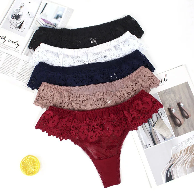 

Women's sexy lingerie underwear shorts Panties Women fashion Breathable skin-friendly Lace Thong ladies hollow Temptation Girl