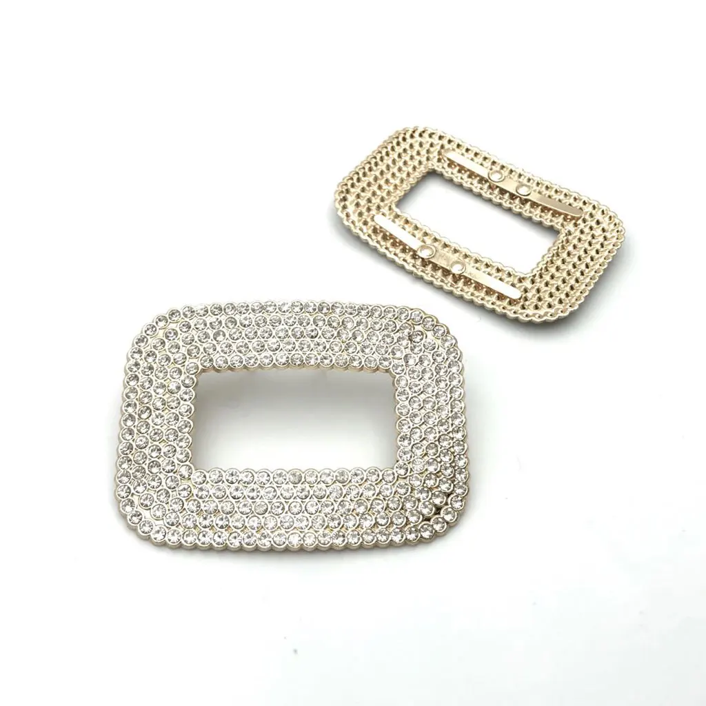 Fashion 2pcs Rhinesone Shoe Clip Shoes Decoration Crystal High Heel Clips