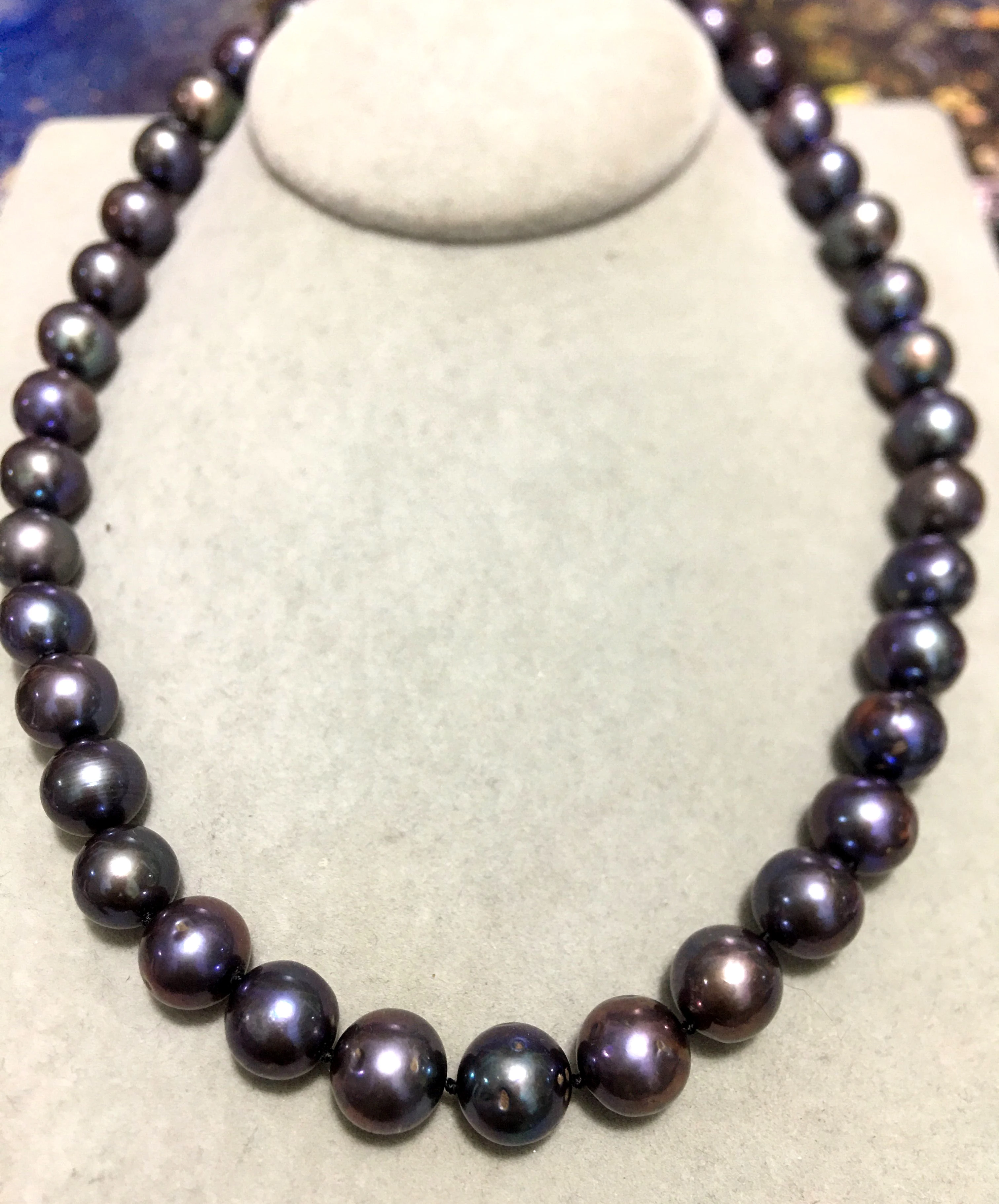 Shupping 08151 огромное идеальное ожерелье из таитянского черного красного зеленого