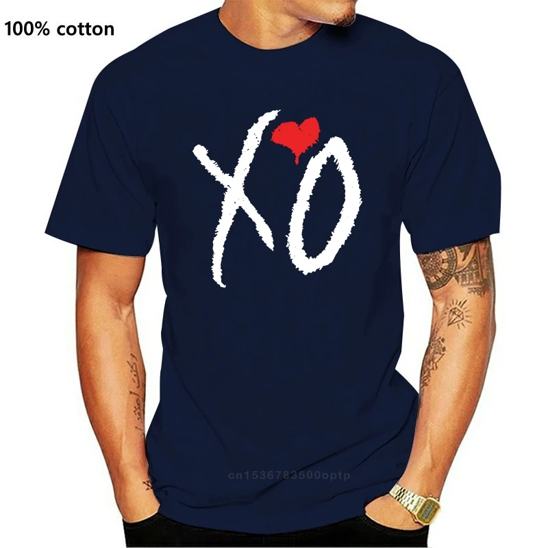 

Xo Logo The Weeknd Black Unisex Men Woman T Shirt Tumblr Tee Mens T Shirt Summer O Neck 100% Cotton Men Short Sleeve Tee 012912