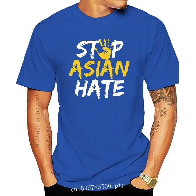 

New Stop Asian Hate Asian Lives Matter T Shirt Oversized O-neck Cotton Custom Short Sleeve Men Clothing