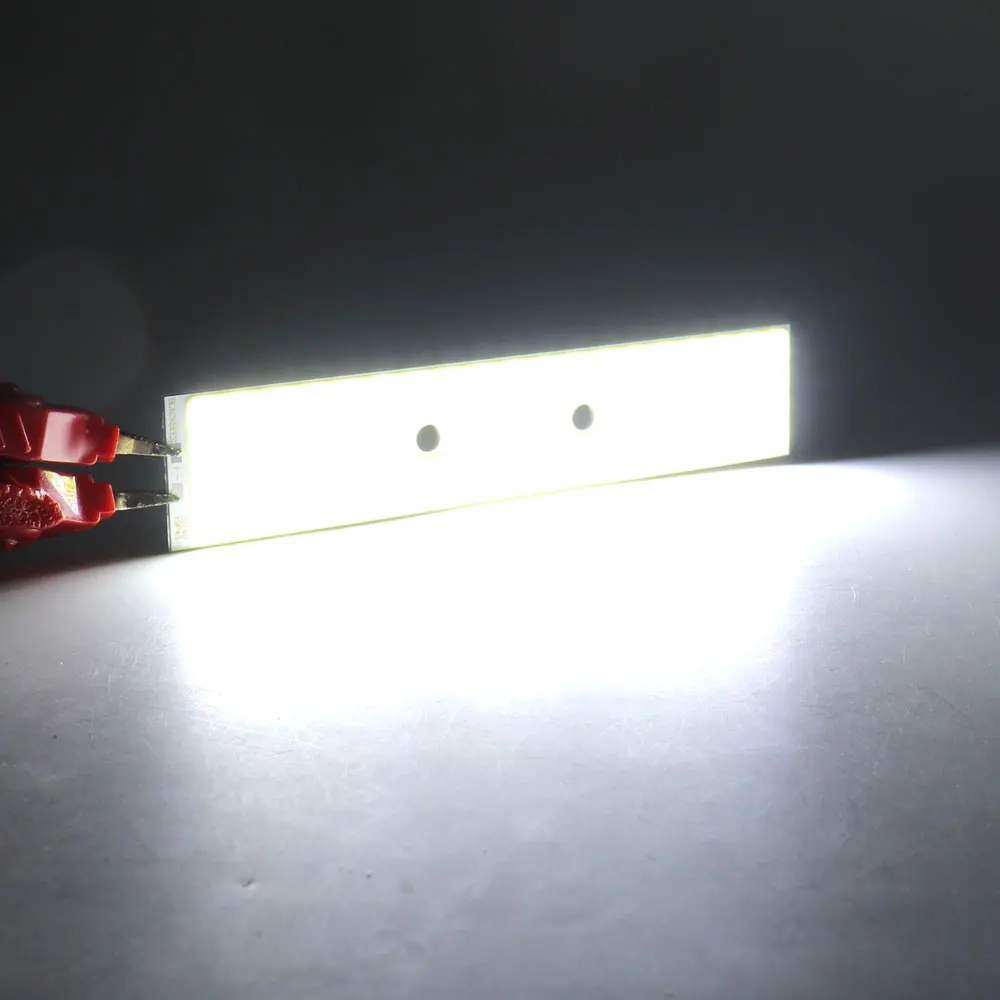 

140x28MM 12V 10W COB LED Light Strip Cold White Color Lamp for Car Lighting DIY Customize Auto Bulbs Car Accessories