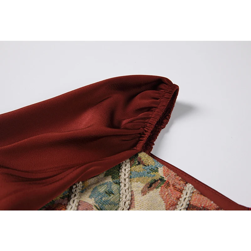 Романтический французский кружевное платье 2021 Весна в винтажном стиле Mori Girl и