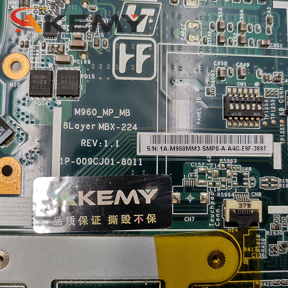 

For Sony Vaio VPCEB series laptop motherboard HM55 DDR3 HD4500 Graphics A1794336A MBX-224 M961 1P-0106J01-8011 Free i5 CPU