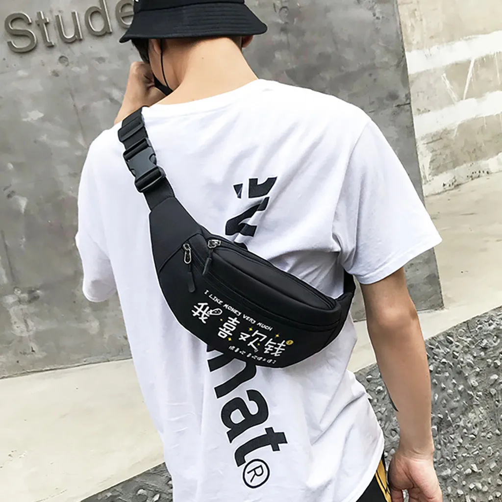 Сумка мессенджер на плечо для мужчин и женщин модная спортивная поясная сумочка