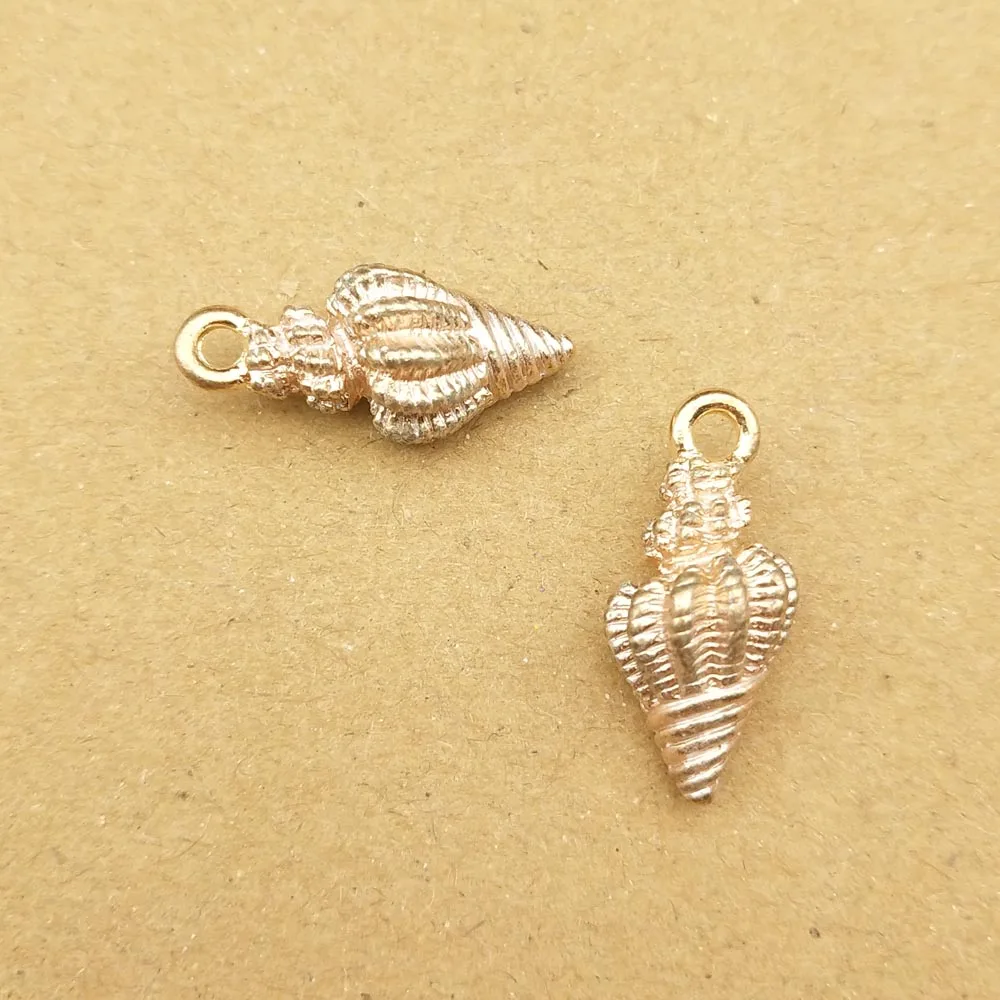 10 шт. 9x19 мм раковины Подвески эмаль для изготовления браслета Ассорти ювелирные