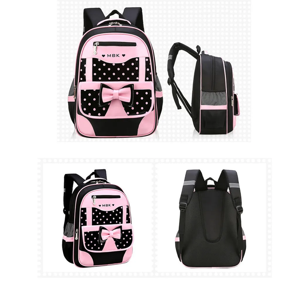 2 шт./компл. Детские рюкзаки принцессы школьные ранцы с бантом для девочек
