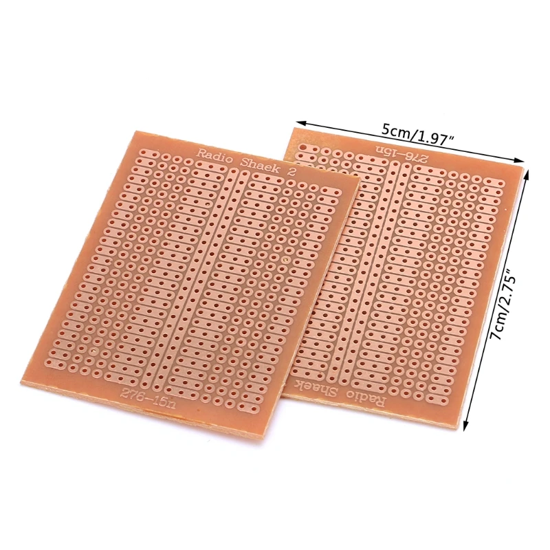 2020 Новый 10 шт 5x7 см DIY Прототип бумаги PCB Универсальный Эксперимент Матрица