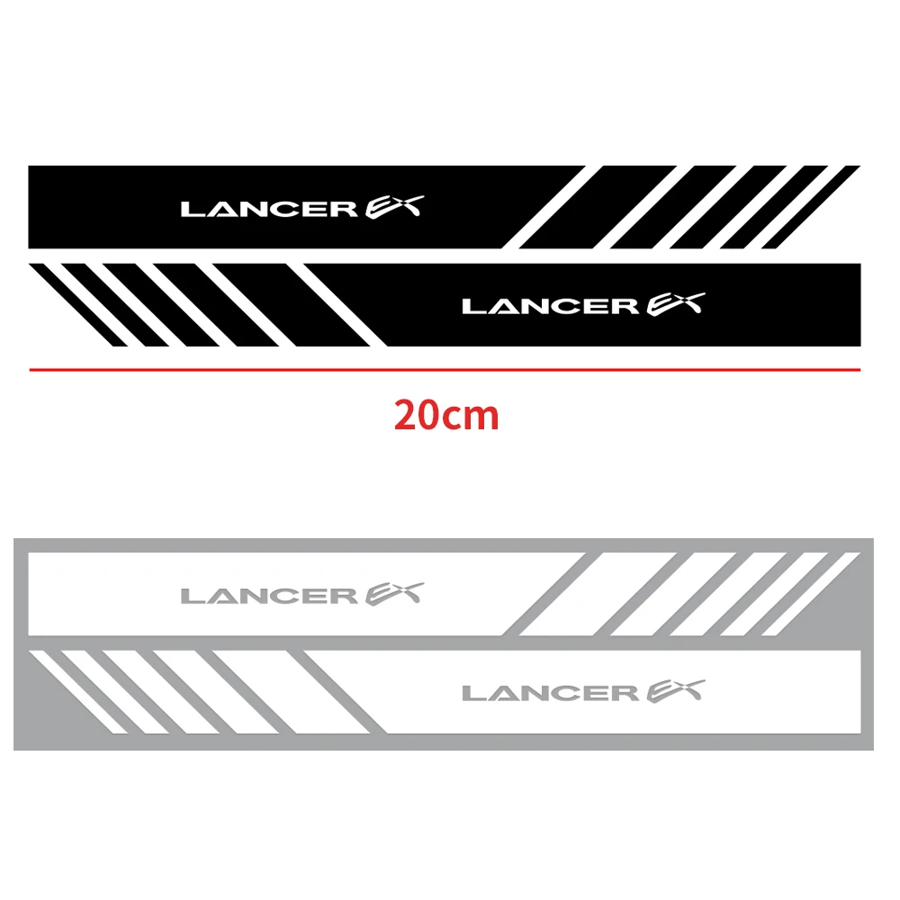 2 шт. виниловые наклейки на боковые зеркала заднего вида для Mitsubishi Ralliart Lancer Outlander