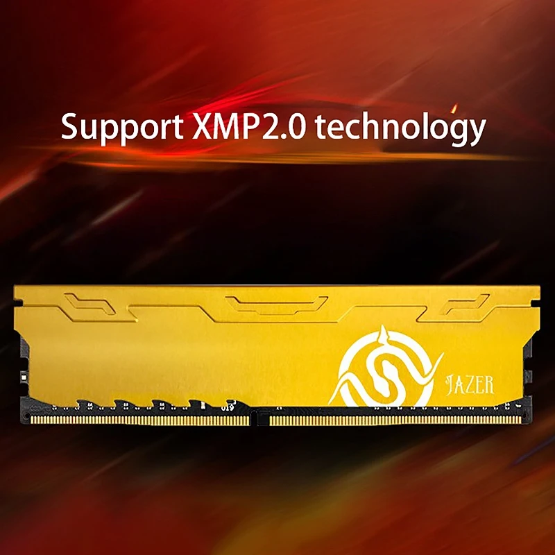 

JUHOR PC Memory DDR4 16GB 2666MHz 1.35V 288 Pin PC Computer Desktop Module Ram Heat Sink Memory Stick Support XMP2.0