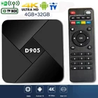 Приставка Смарт-ТВ, Android 10,0, Amlogic S905X, 2,4 ГГц, Wi-Fi, 4 + 32 ГБ, 4K, 4 ядра