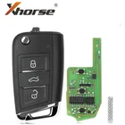 Супер удаленный ключ XHORSE XEMQB1EN для VW MQB, 3 кнопки, встроенный супер чип VVDI, английская версия, 1 шт.