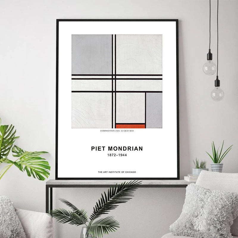 Художественная печать PIET MONDRIAN известный художественный настенный постер на