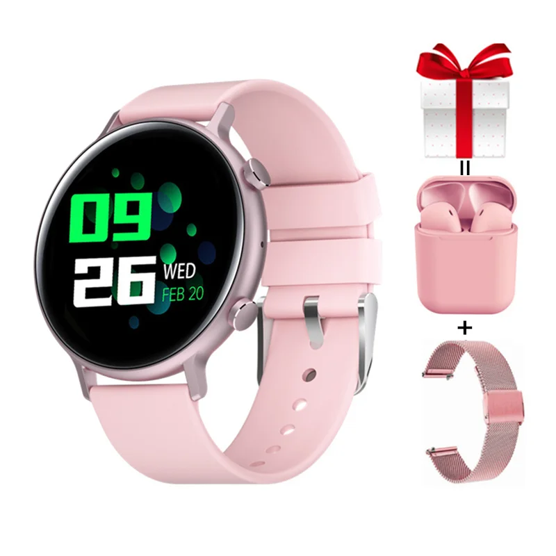 

Smartwatch GW33 PRO+Strap+Earphone Support Answer Call Smart Watch Women Waterproof IP68 4D Dynamic Screen For Samsung iPhone