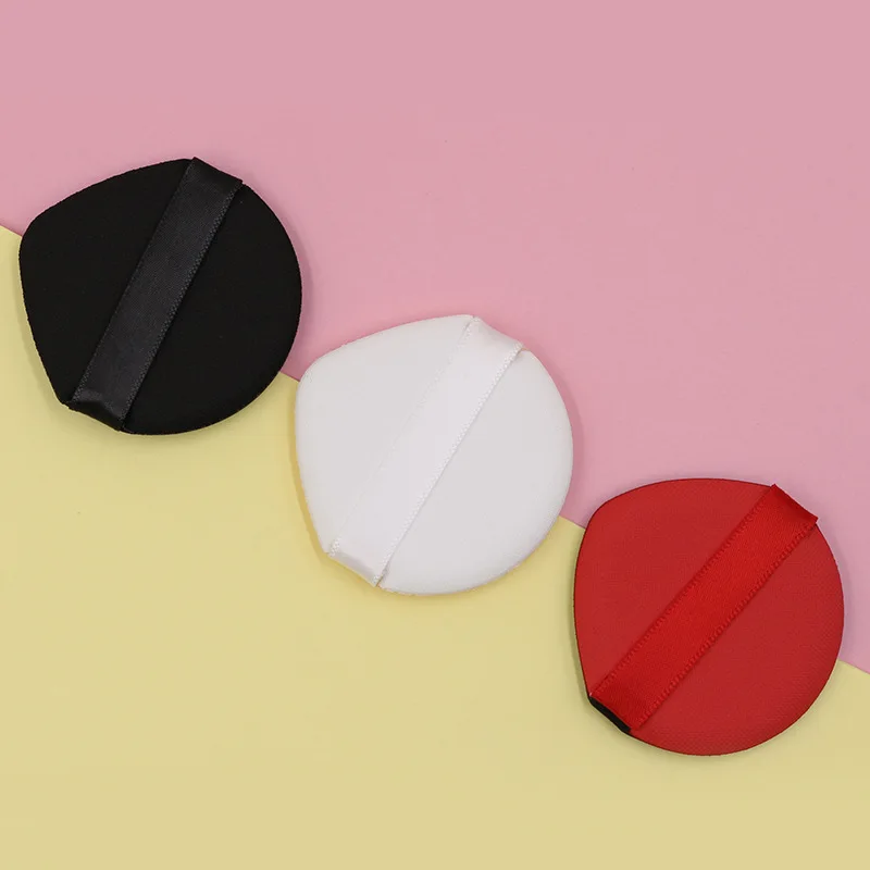 Губка для макияжа кушон набор спонжей красного цвета прозрачная гелевая пудра