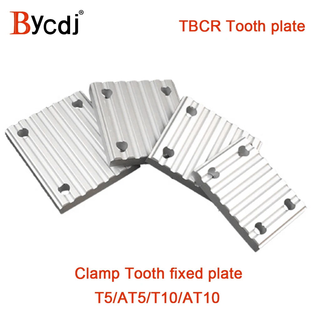 

Aluminum Trapezoid teeth Clamp Tooth plate AT5 T5 T10 AT10 for open synchronous belt Fixed timing Belt connection Gusset plate