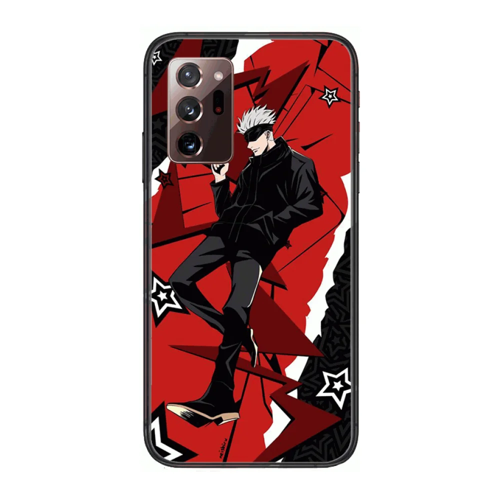 

Anime Kaikai Kitan Style Phone Case cover hull For SamSung note20 10 9 8 4 pro plus black prime soft bumper Transparent