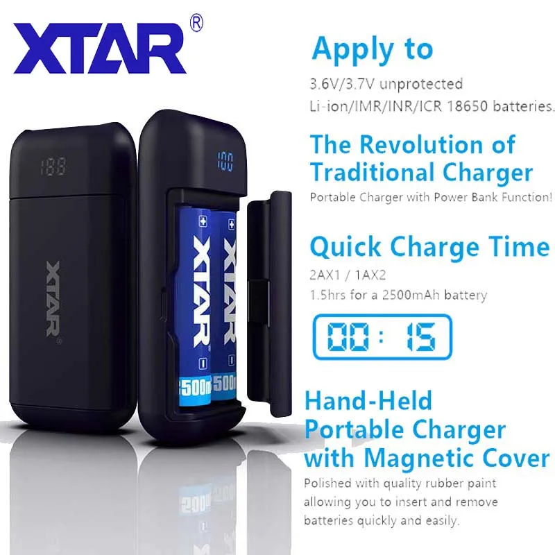 Новые Зарядное устройство ЖК-дисплей XTAR VC2 PB2 SC2 VC2S MC2 плюс USB Батарея Зарядное устройство для 20700 21700 18700 22650 25500 26650 18650 Батарея