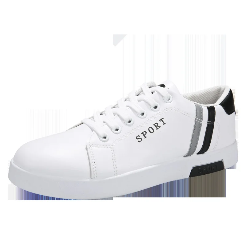 

2021 New Fashion Casual Shoes Mens Sneakers Breathable White Sports Board Shoes Low-top