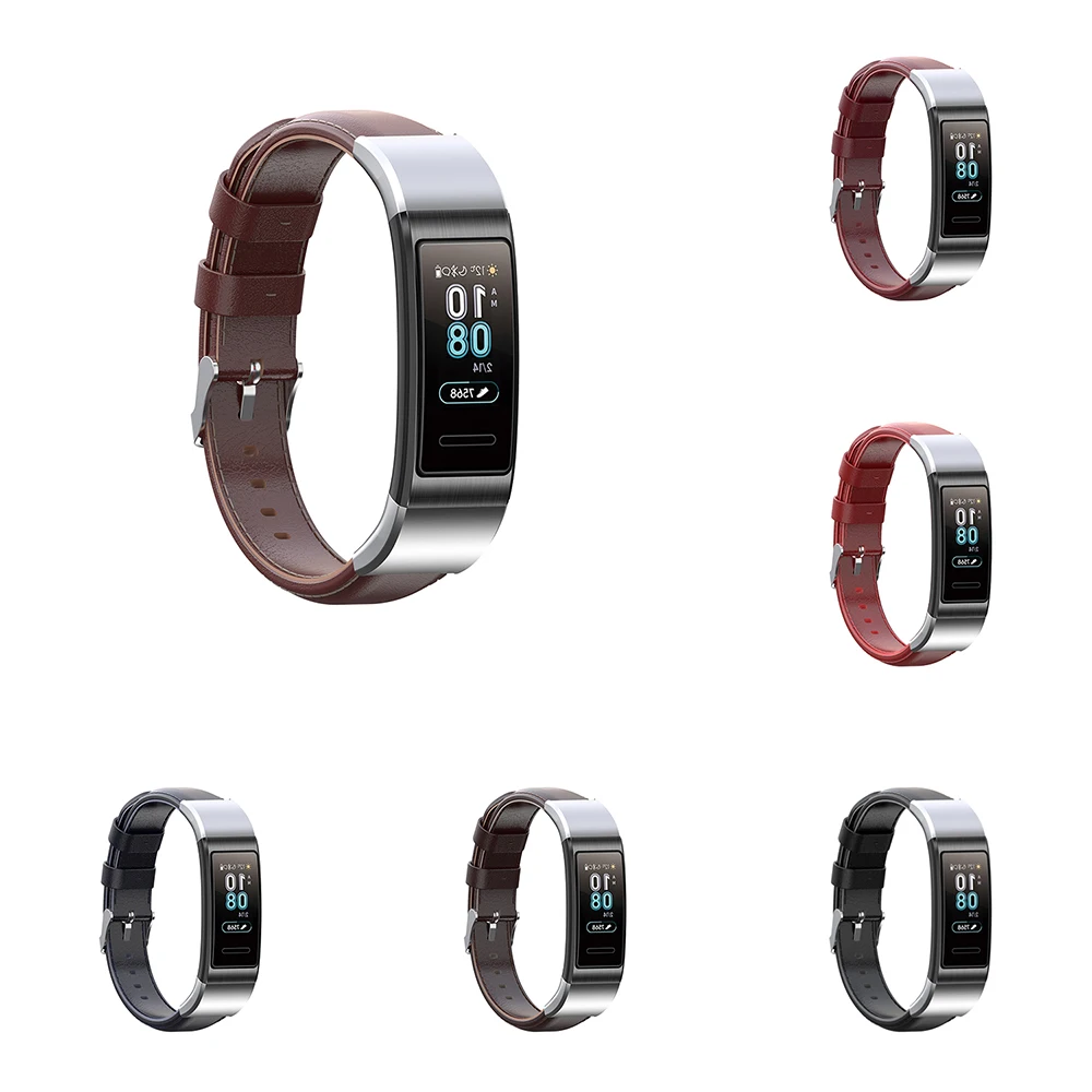 Кожаный ремешок для часов Huawei Band 3 Pro 1 2 5 | Электроника