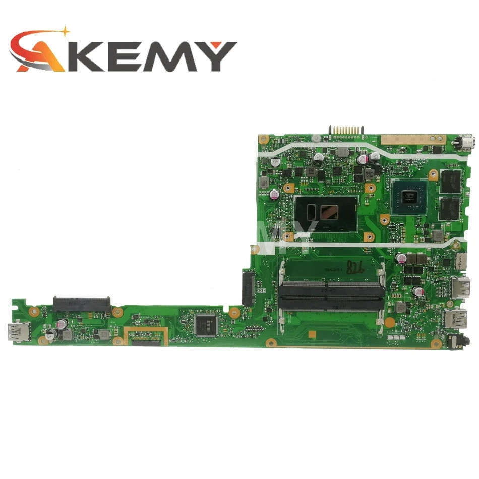 Verkaufen X407UB Motherboard FÜR ASUS X407UB X407U A407U Laotop Mainboard Motherboard W/ I5-7200U CPU (V2G) GPU