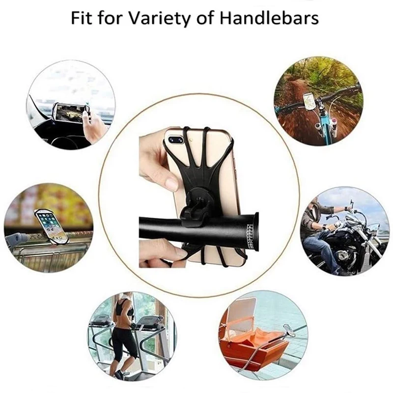 100pcslot motocycle bicycle phone holder for iphone 12 cellphone bike gps mount bracket universal mobile riding clip stand grip free global shipping