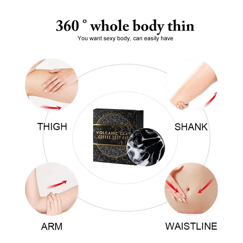 Кофейное мыло из вулканической глины для глубокого очищения натуральное