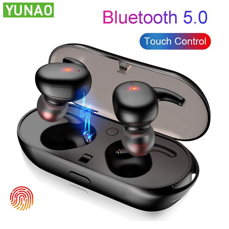 YUNAO TWS4 беспроводные bluetooth наушники зарядная коробка спортивные