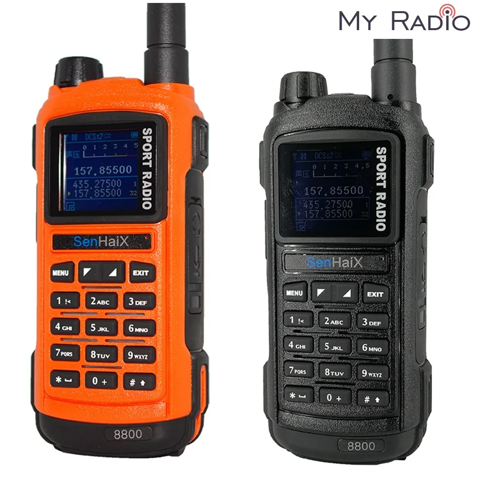 SENHAIX GP8800 ham Walkie Talkie Bluetooth Waterproof TPU Bluetooth Programming LED glare Transceiver