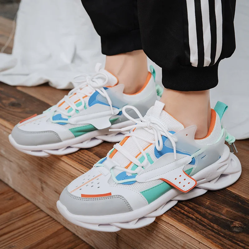 

Spring Light Weight Casual Platform Shoes Men Sneakers Men Shockproof Lace-Up Male Breathable Trainers Shoes Zapatos De Hombre