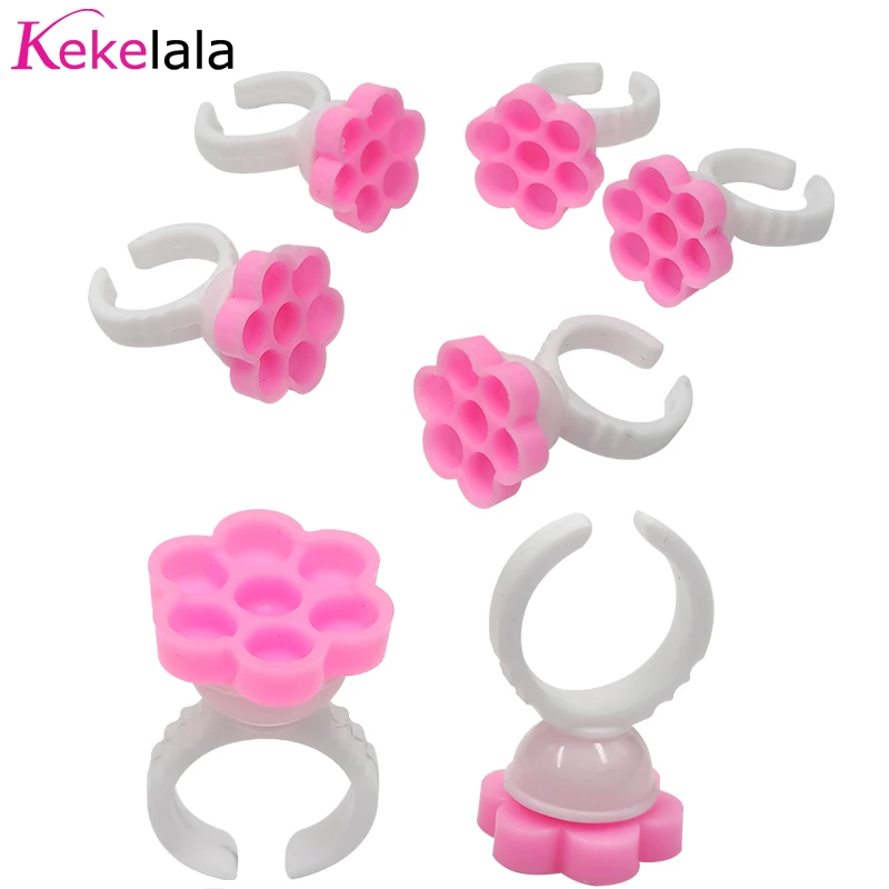 Вееры для наращивания ресниц своими руками подставка клея в форме цветка поднос