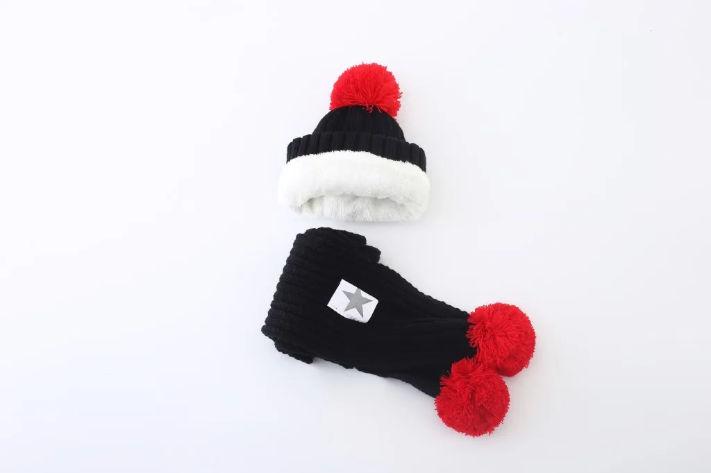 От 5 до 10 лет детский головной убор шарф комплект из двух предметов Осень зима