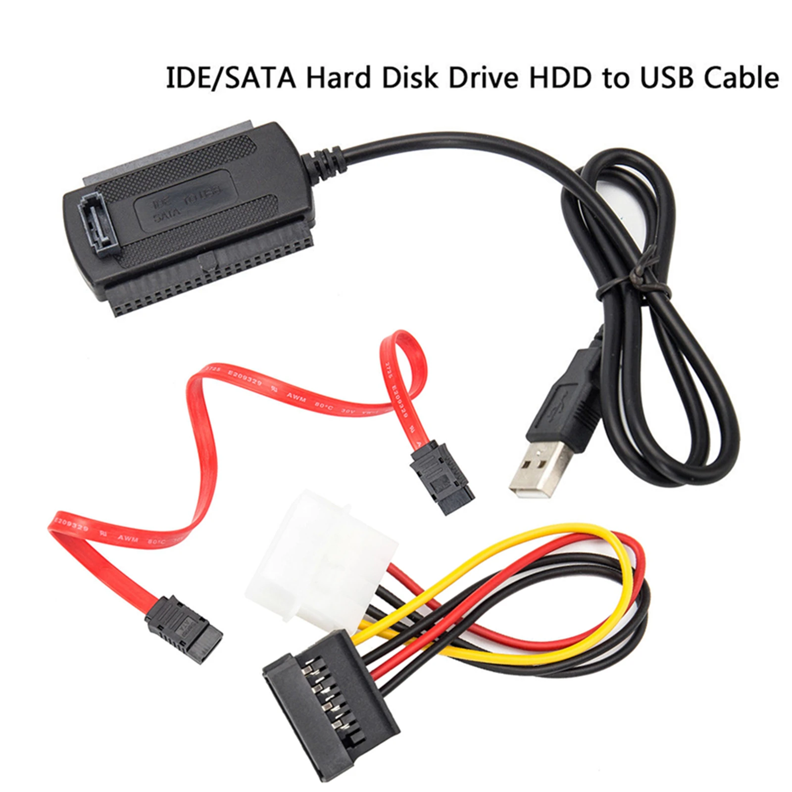Кабель адаптер SOONHUA 3 в 1 кабель переходник для жесткого диска разъем USB 2 0 IDE SATA ATA 5