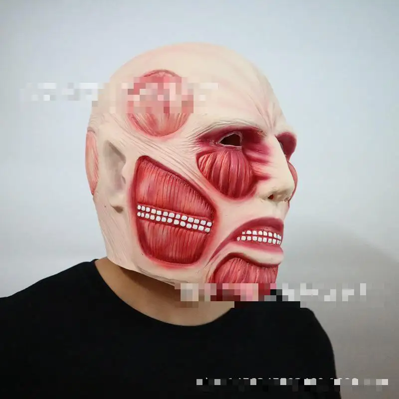 Инвазивная гигантская голова набор анимационных фильмов и телевизионных масок