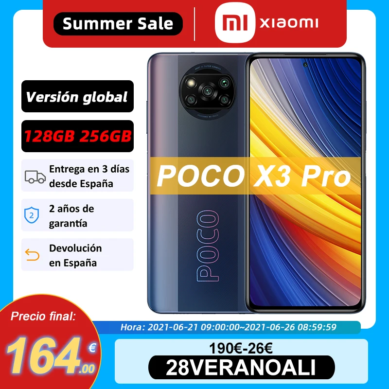 POCO X3 Pro Global Version Snapdragon 860 Smartphone 120Hz DotDisplay 3.1 UFS 6GB 128GB 8GB 256GB 5160mAh 33W NFC Quad AI Camera