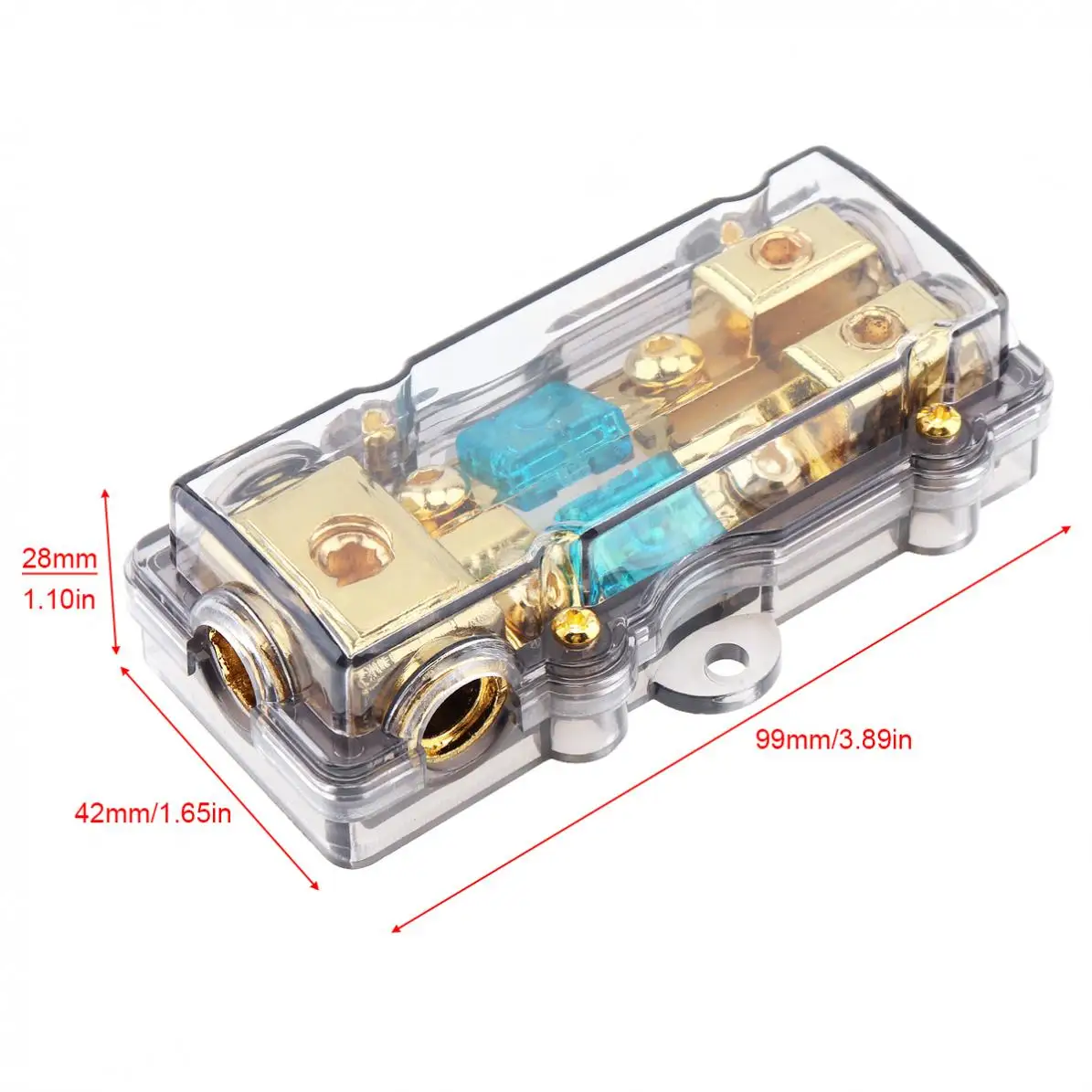 Car Fuse Holder Universal 60A 1 In 2 Ways Copper Plated Stereo Audio Power for Boat and Other Vehicles | Автомобили и мотоциклы