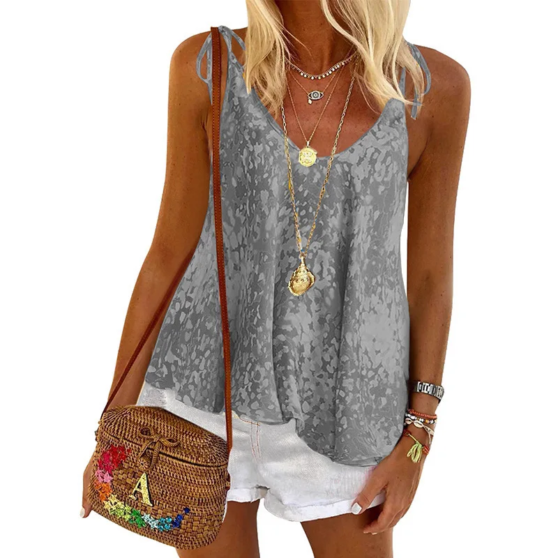 Футболка женская Свободная с цифровой печатью пикантный топ круглым вырезом