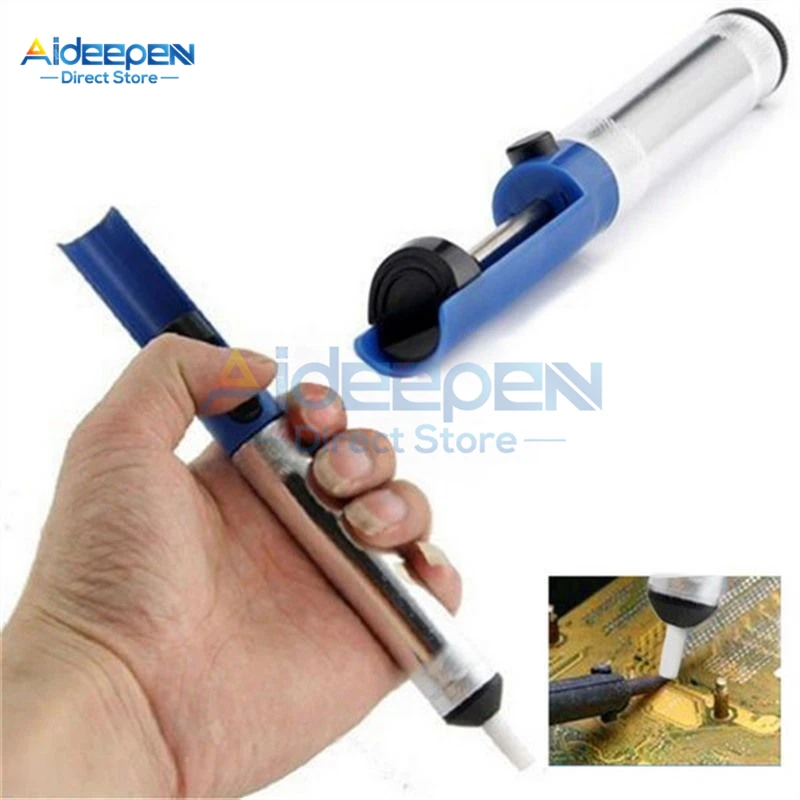 

Aluminum Solder Desoldering Pump Suction Tin Gun Soldering Sucker Pen Removal Vacuum Soldering Iron Desolder Hand Welding Tools