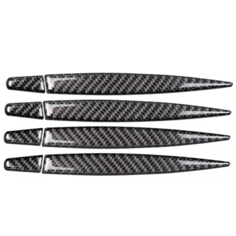 

AP68-1 Set of Travel Carbon Fiber Door Handle Stickers Car Styling Decoration Car Styling Stickers for X5 X6 F15 X1 2 Series