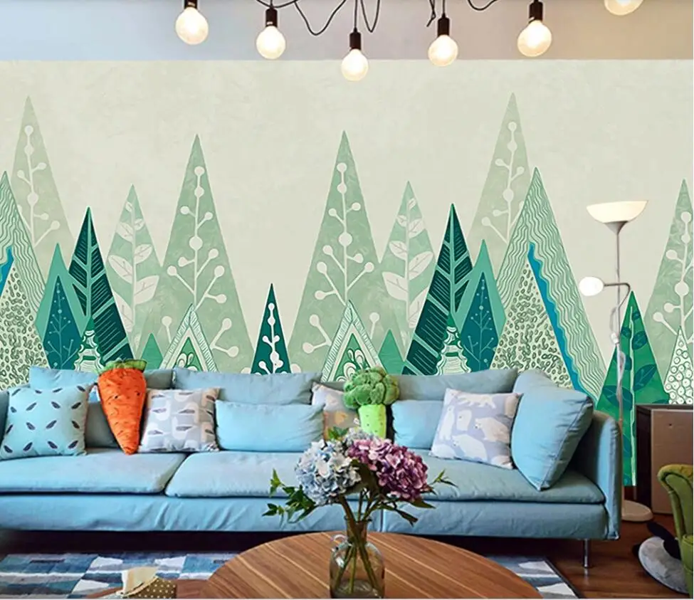 Настенное покрытие XUE SU современный фон для гостиной спальни с ручной росписью