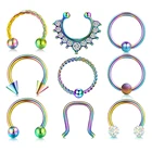 Кольцо-кликер для носа, из нержавеющей стали