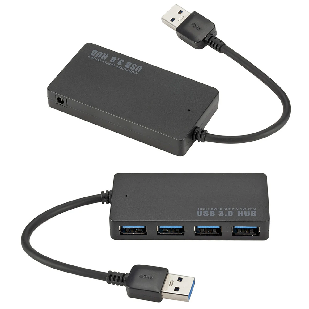

Ultra-thin 4-port USB3.0 HUB High Speed Indicator Light USB Hub For Multi-device Computer Laptop Splitter Adapter 5Gbps for Lapt