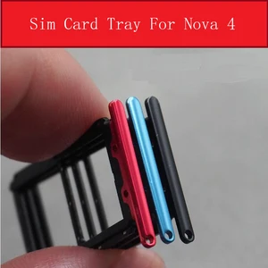 Держатель лотка для SIM-карты для Huawei Nova 4 Nova4 Micro SD Sim-карты памяти слот для считывания гнезда адаптер запасные части для ремонта